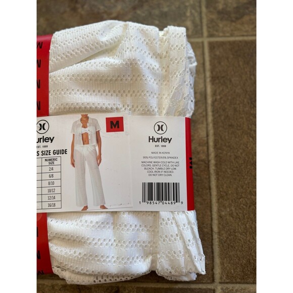 Hurley Women's Swim Cover Up Set White Size Medium - Picture 7 of 7